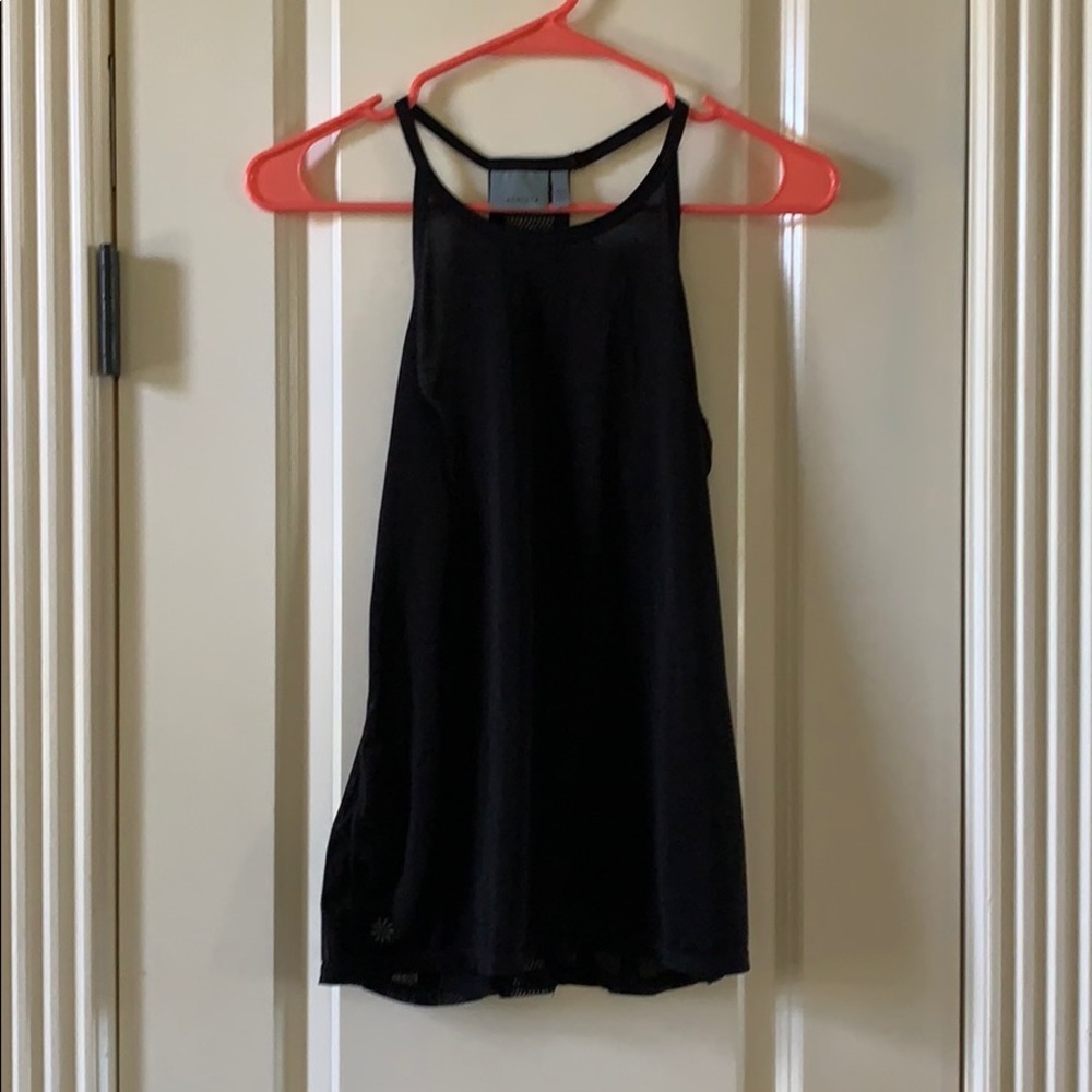 Black Athleta racer back tank